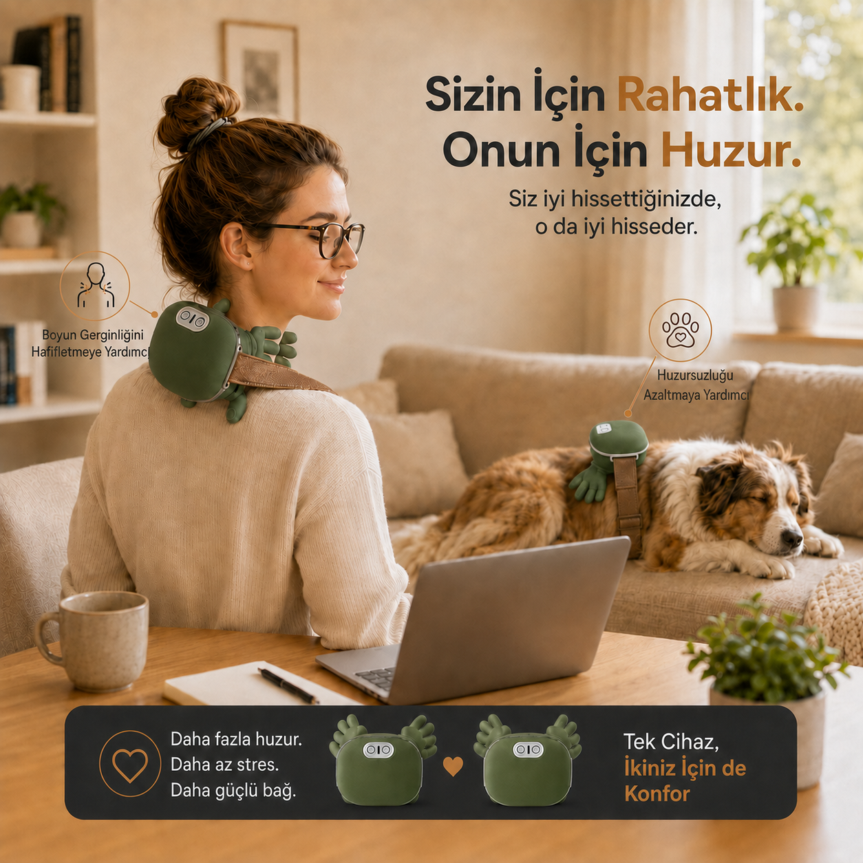 Patinorra-Isıtmalı Evcil Hayvan Masaj Cihazı